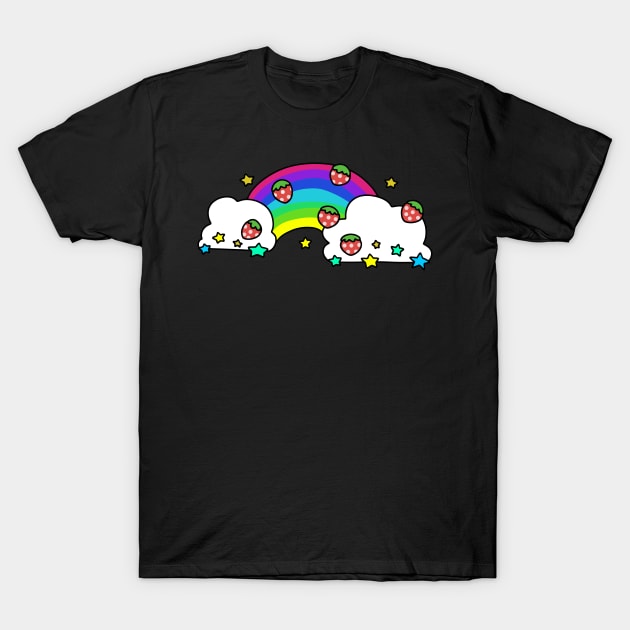 Strawberry Rainbow T-Shirt by saradaboru